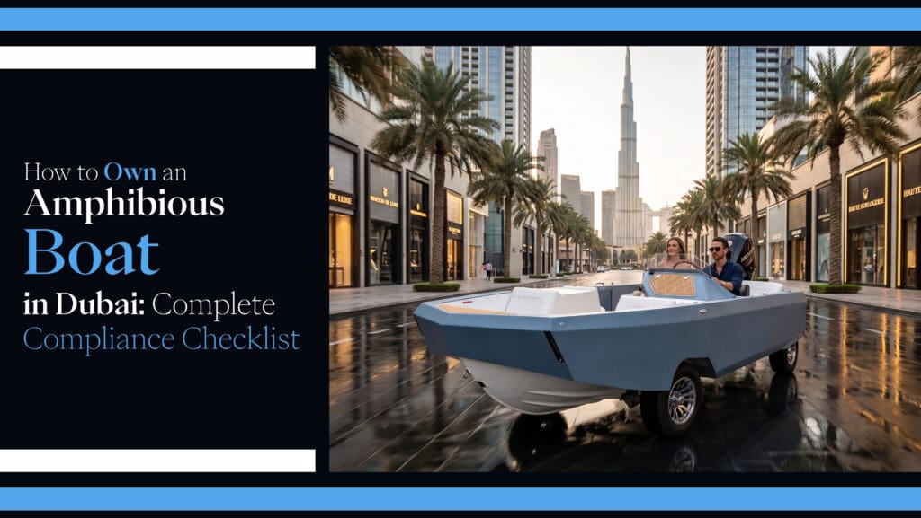 Owning amphibious boat in dubai