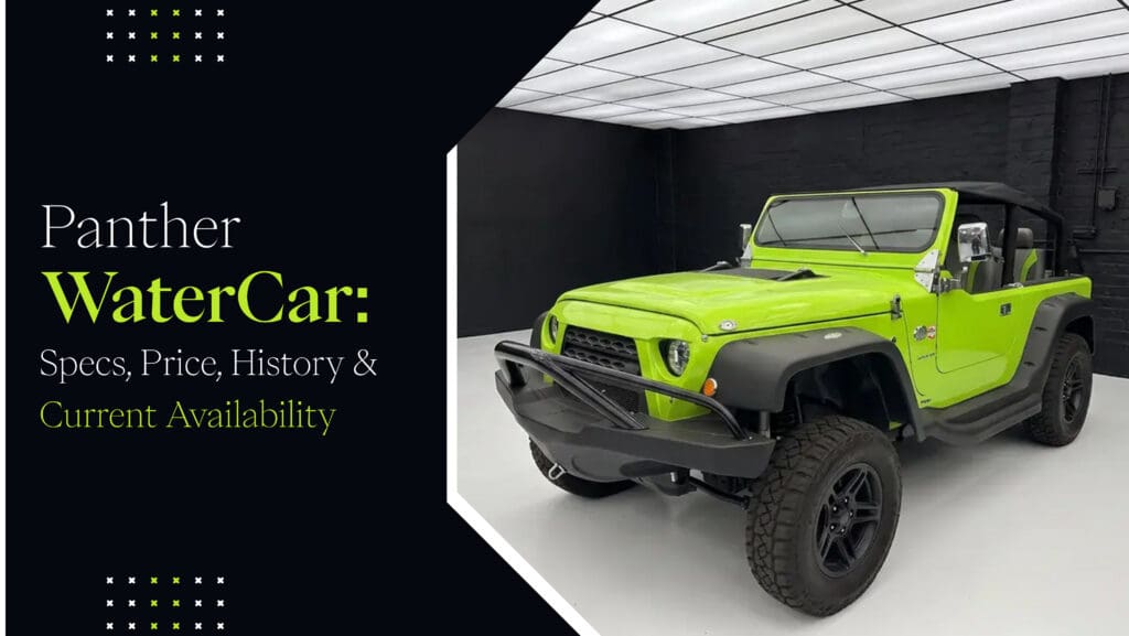 Panther WaterCar specs price history